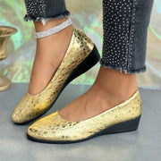 Zapatos planos de ballet para mujer, zapatos casuales de tacón bajo para danza y uso diario