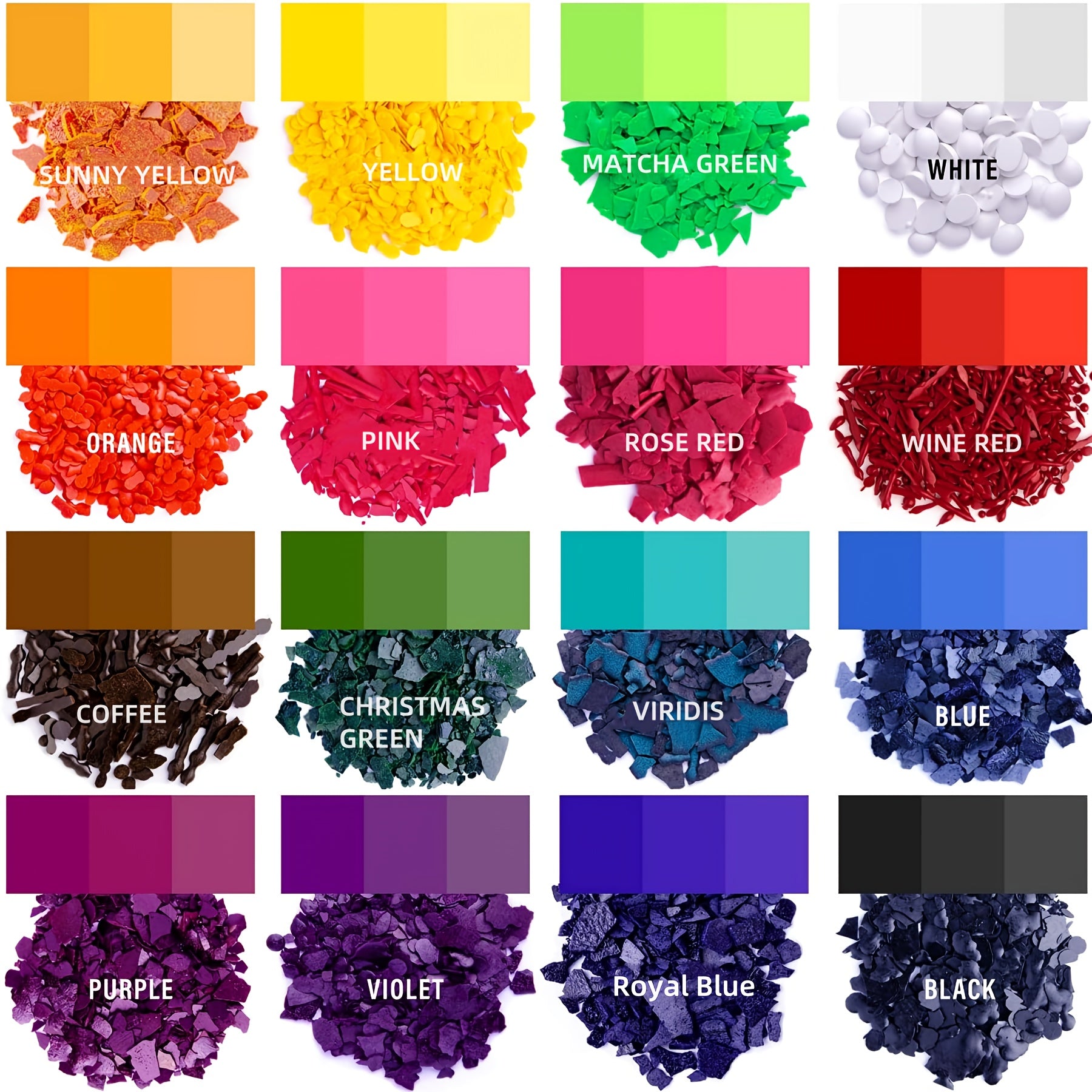 Набор красителей для свечного воска из 16 цветов, по 5 г, для изготовления свечей