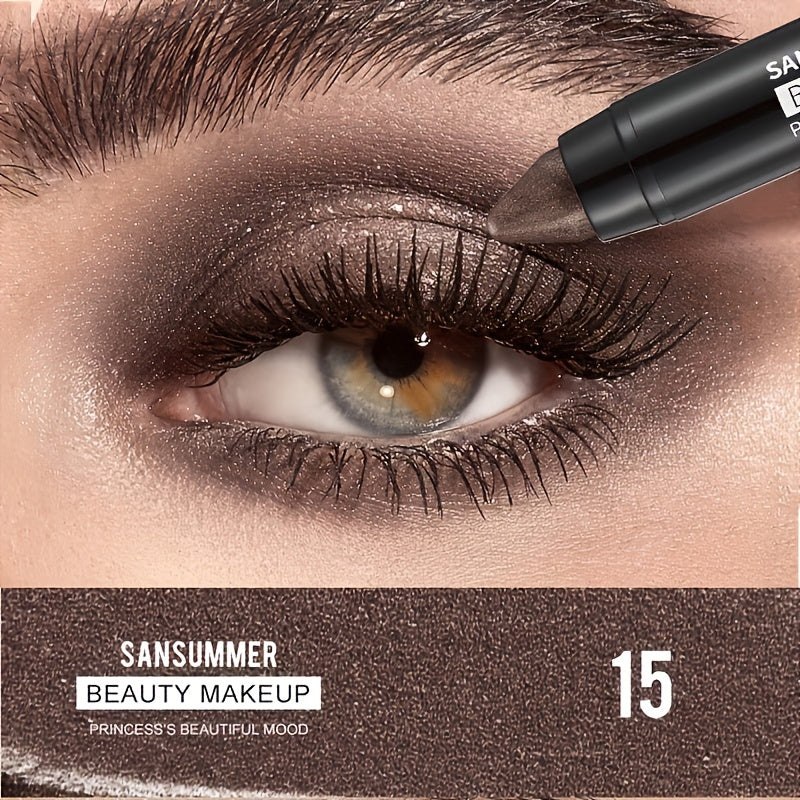 Водостойкий стик для теней с перламутровым матовым натуральным эффектом, стойкий макияж