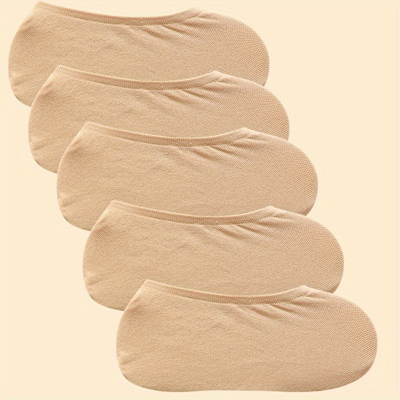 Breathable Candy-Colored Knit Boat Socks for Men and Women 5/10/15 Pairs