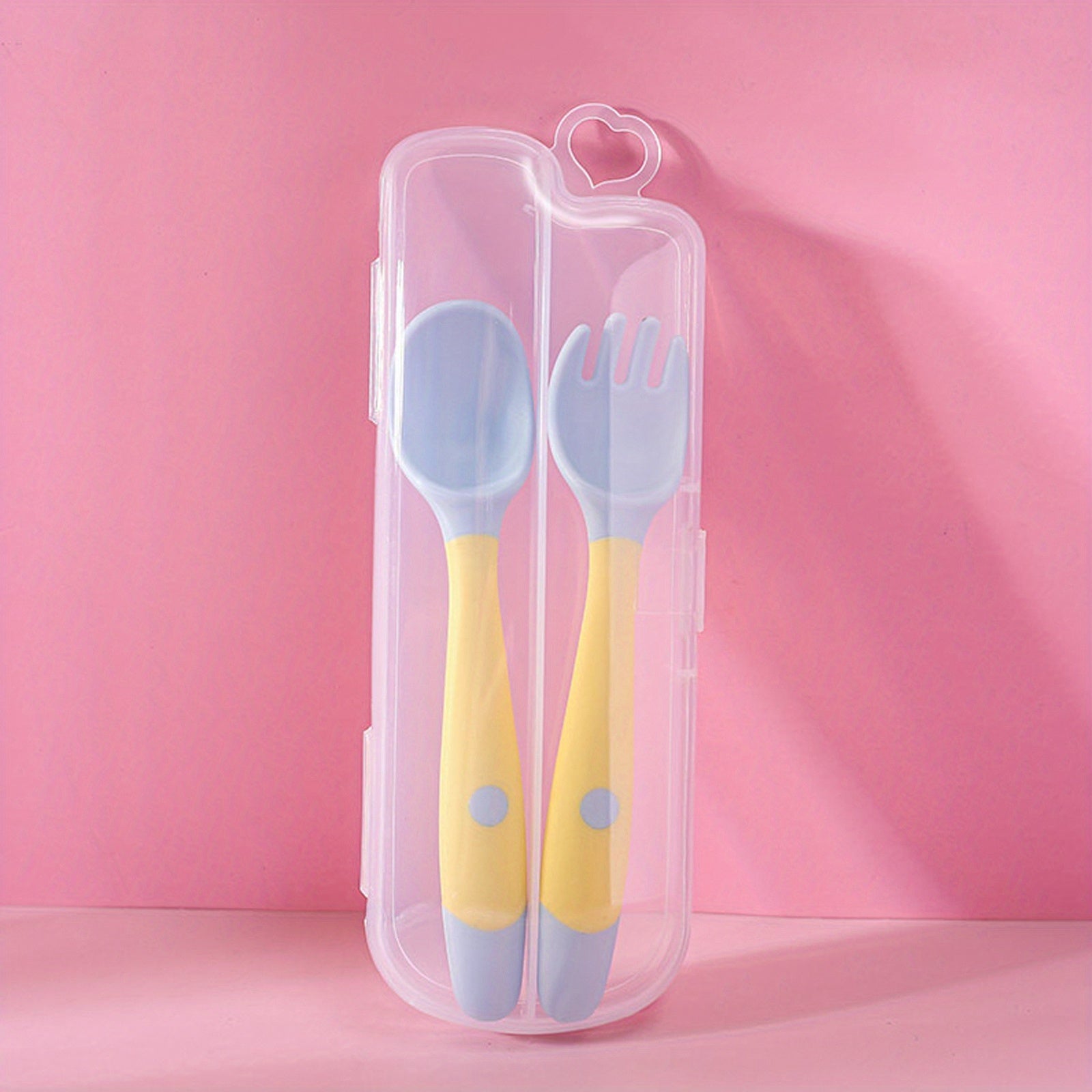 Children's Feeding Set BPA-Free Spoon and Fork with Travel Case for Kids