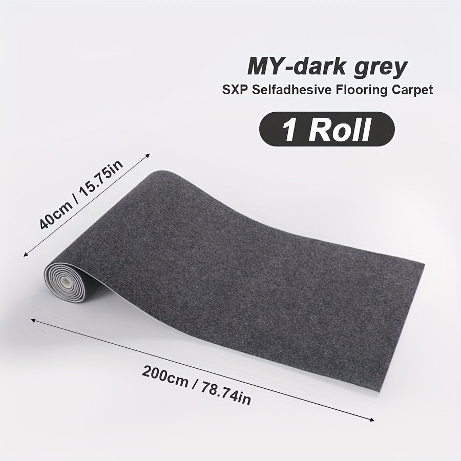 Self-Adhesive Carpet Roll for Bedroom Living Room Bathroom Door Stair Pet Non-Slip Thickened Decorative Mat