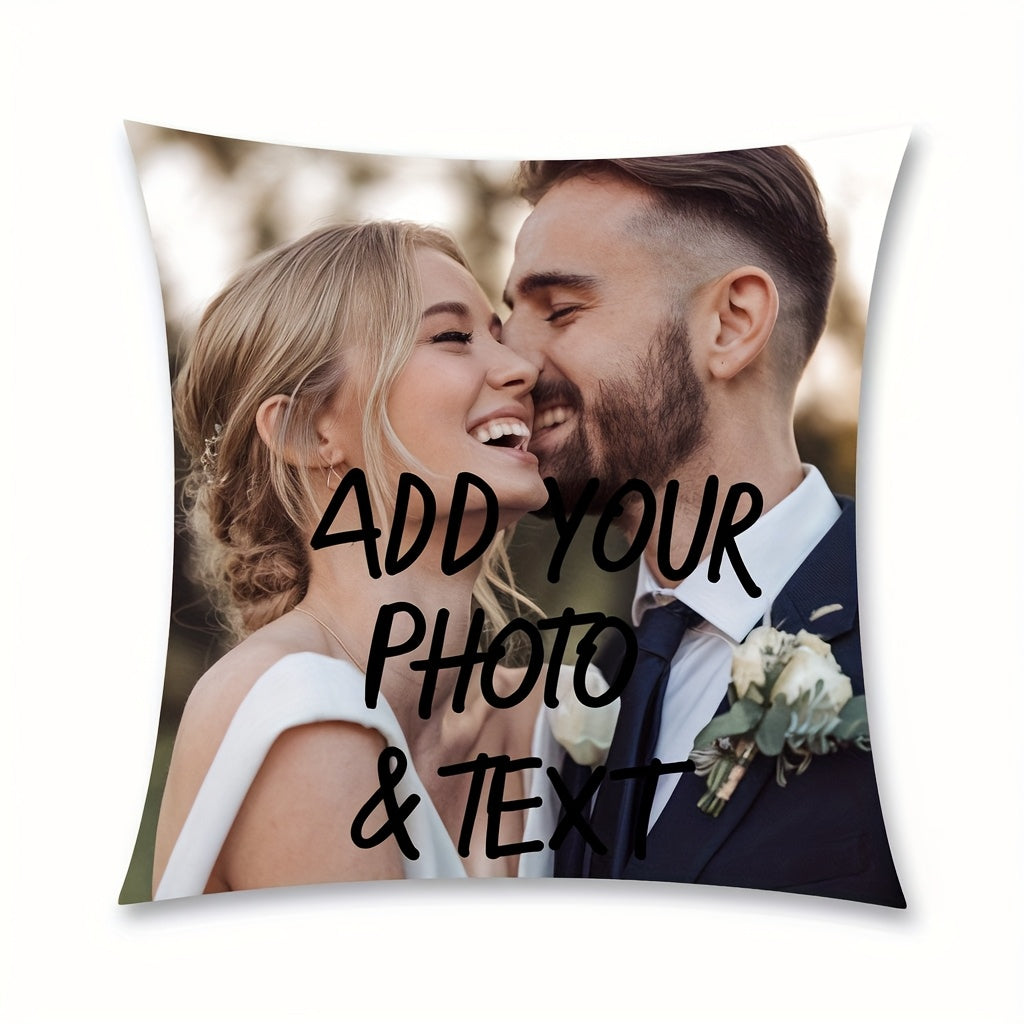 Personalized 18x18 Polyester Pillow Cover for Home Decor and Gifts