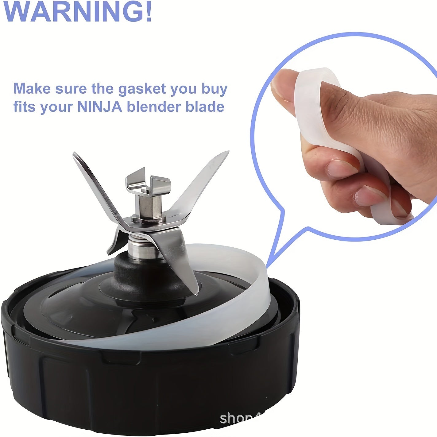 6-Blade Mixer Knife Holder for Auto IQ Blenders Kitchen Gadget