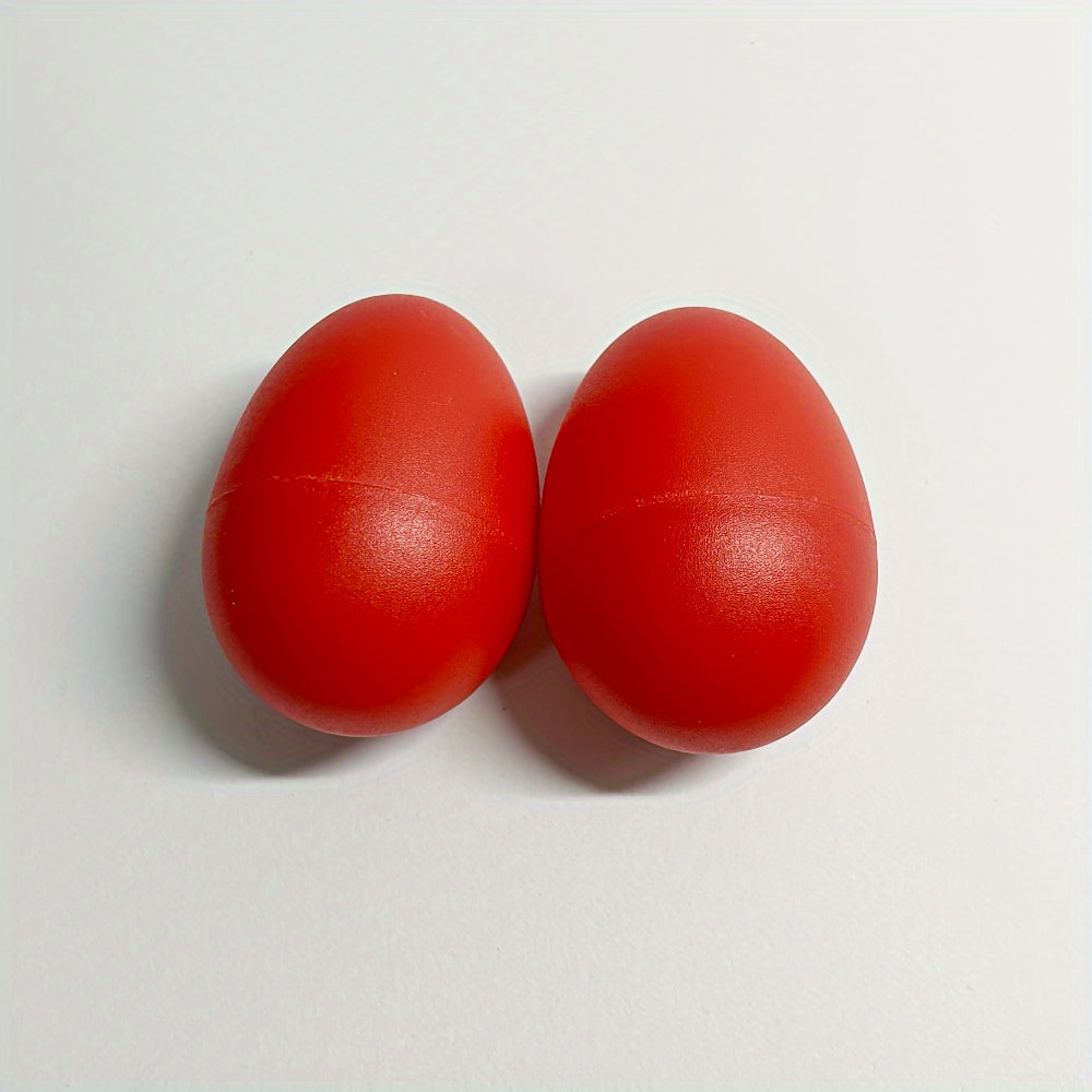 Set of 2 Vibrant Percussion Instruments for Kids Colorful PET Plastic Sand Balls for Music Education