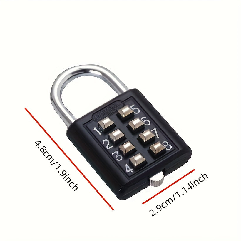 Black Alloy Combination Lock for Suitcases Luggage and Drawers 3-Digit Dial