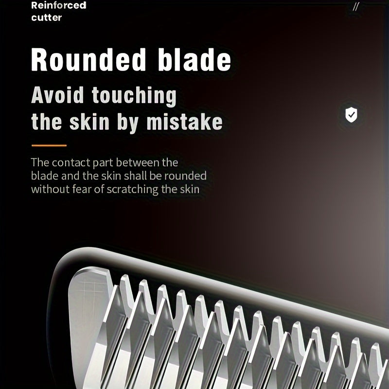 Professional Hair Clippers with LED Display USB Rechargeable Trimmer Set