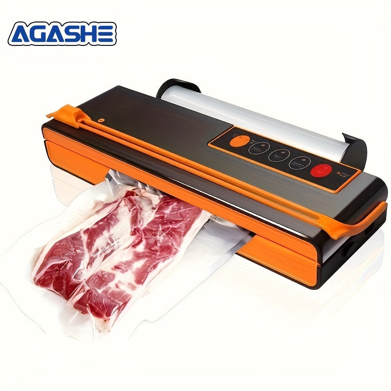 Машина вакуумной упаковки с ножом, режимы для сухих и влажных продуктов, компактный дизайн. Лабораторно протестирована и оснащена светодиодными индикаторами. Съемный регулируемый держатель для пакетов и мощное всасывание для герметизации воздуха.