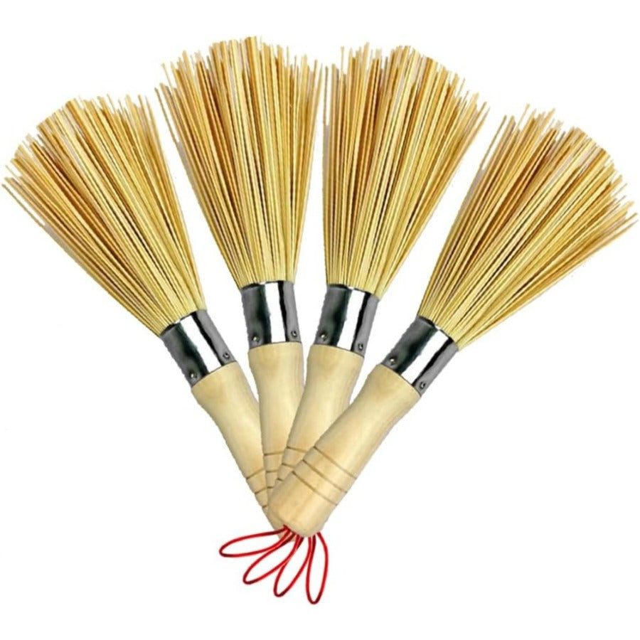 Yellow Fireplace Chimney Brush 1 Piece Stubborn Dust Cleaner