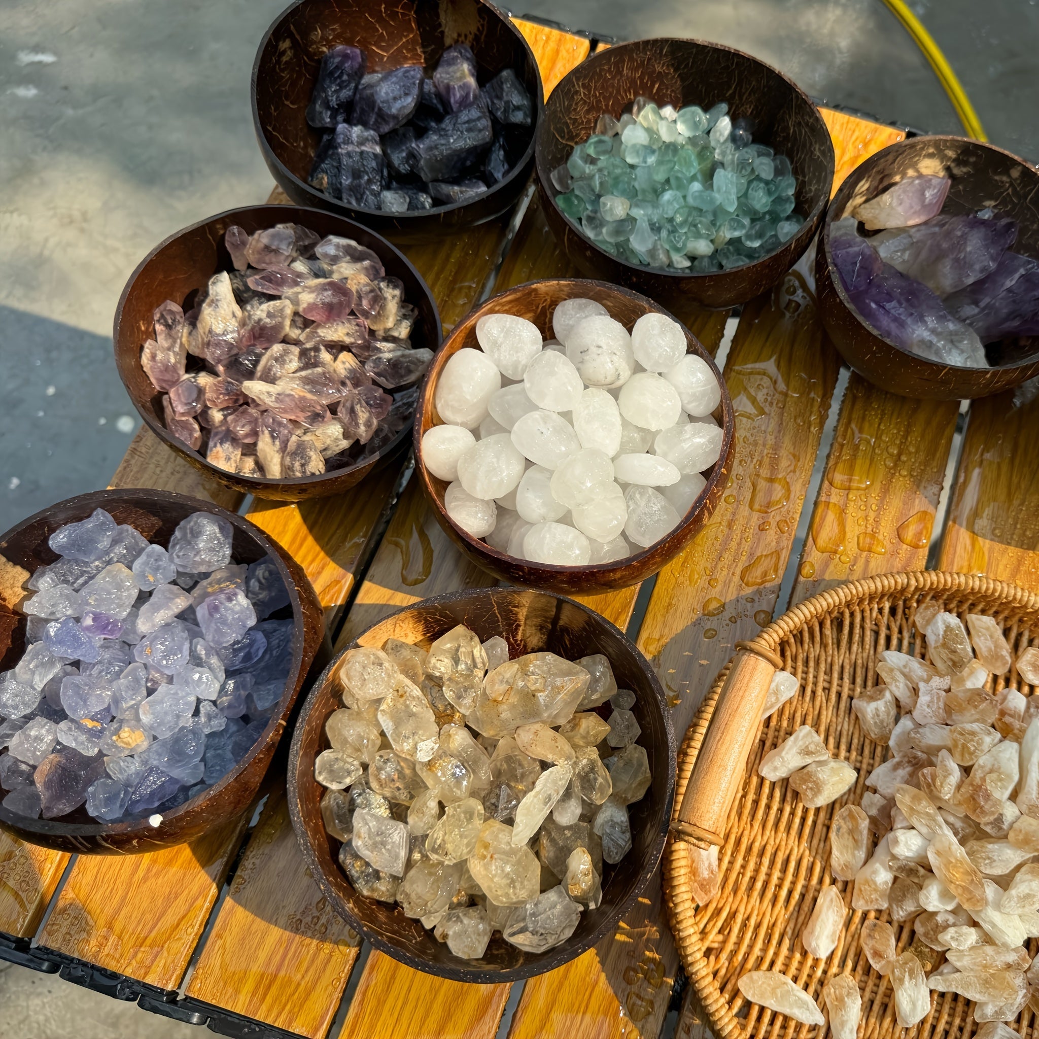 Coconut Shell Serving Bowl for Salads Fruits and Desserts Kitchen Restaurant