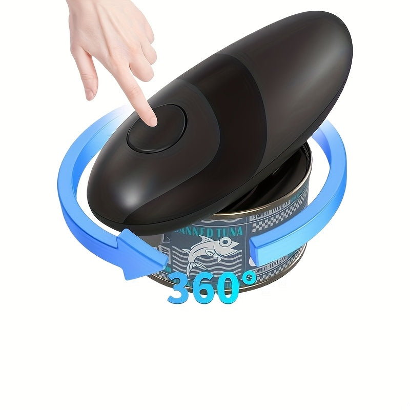 Portable Battery-Operated Can Opener for Elderly Arthritis Sufferers Quiet and Energy-Efficient