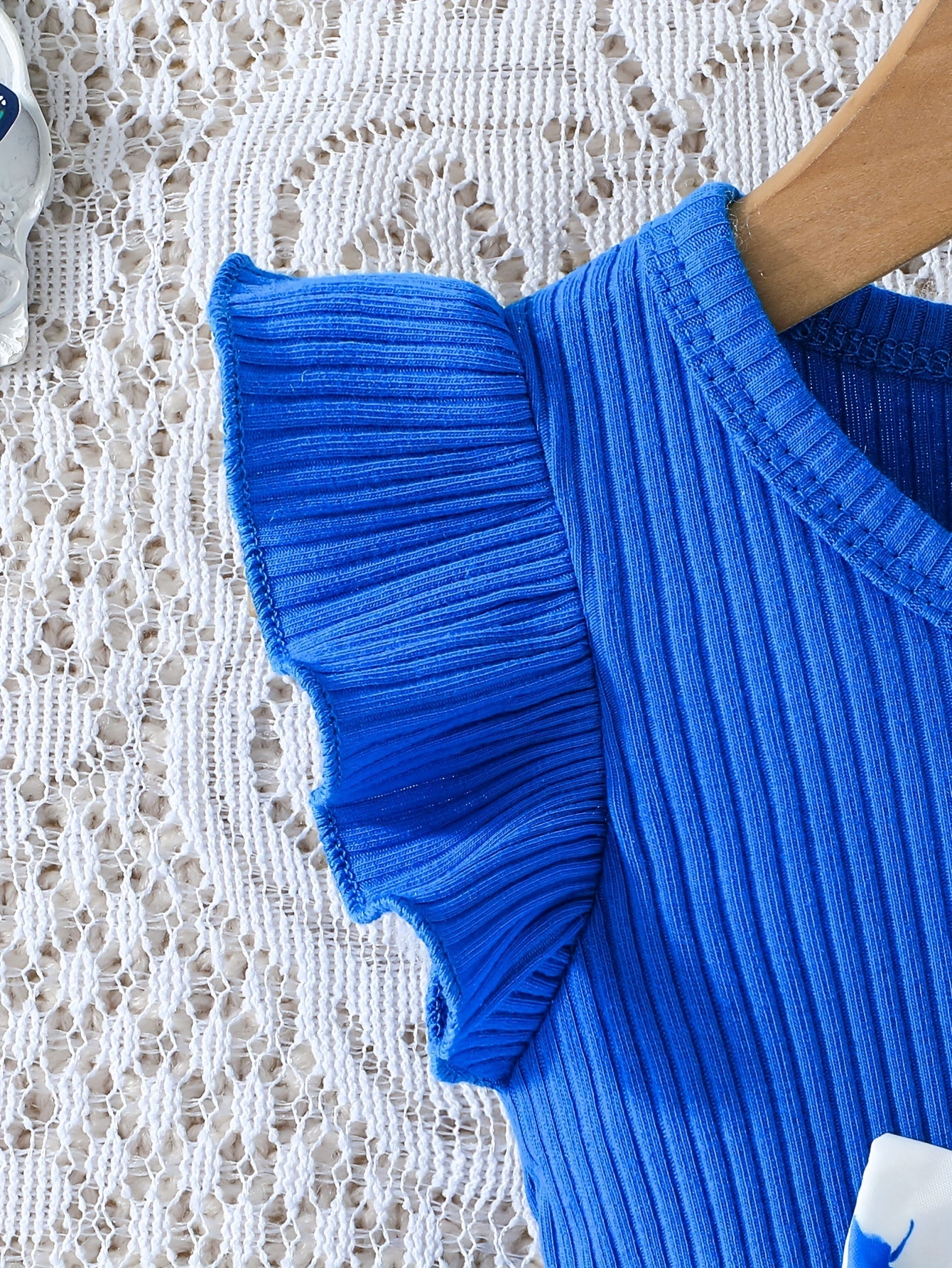 Baby Girl Summer Dress Set Floral Rose Bow Knit Cotton 0-3 Years