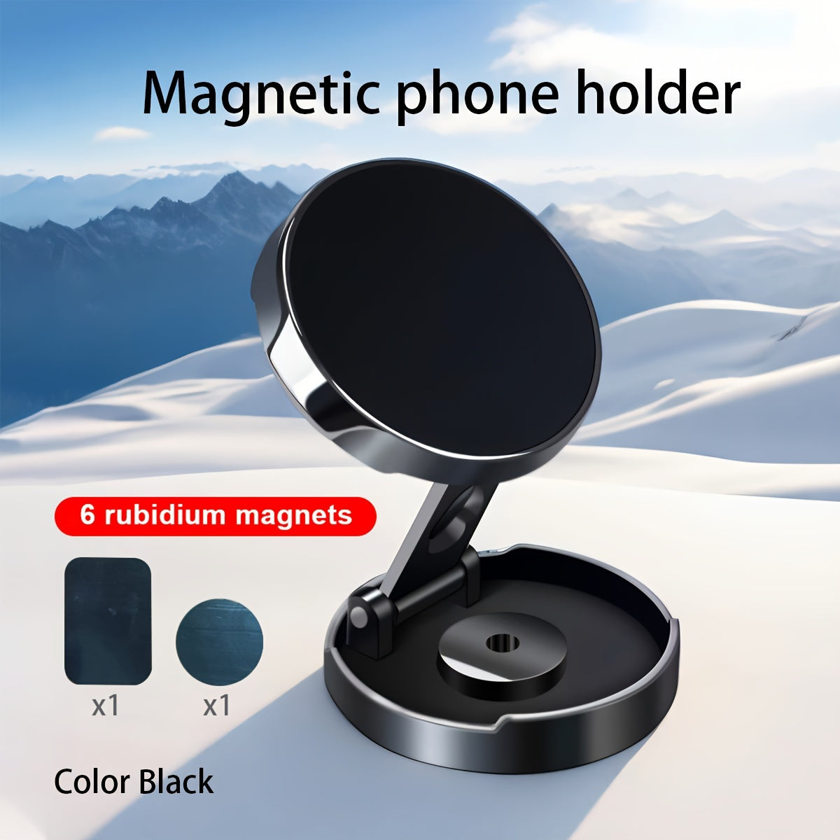 Soporte magnético universal plegable para coche, rotatorio y compacto