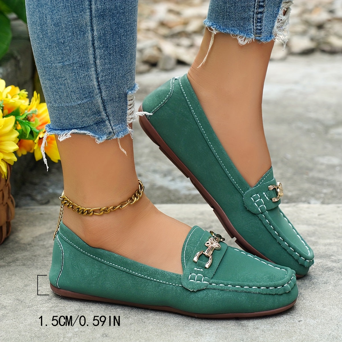 Women Casual Loafers Flat Slip-On Shoes Lightweight Moccasins for Outdoors