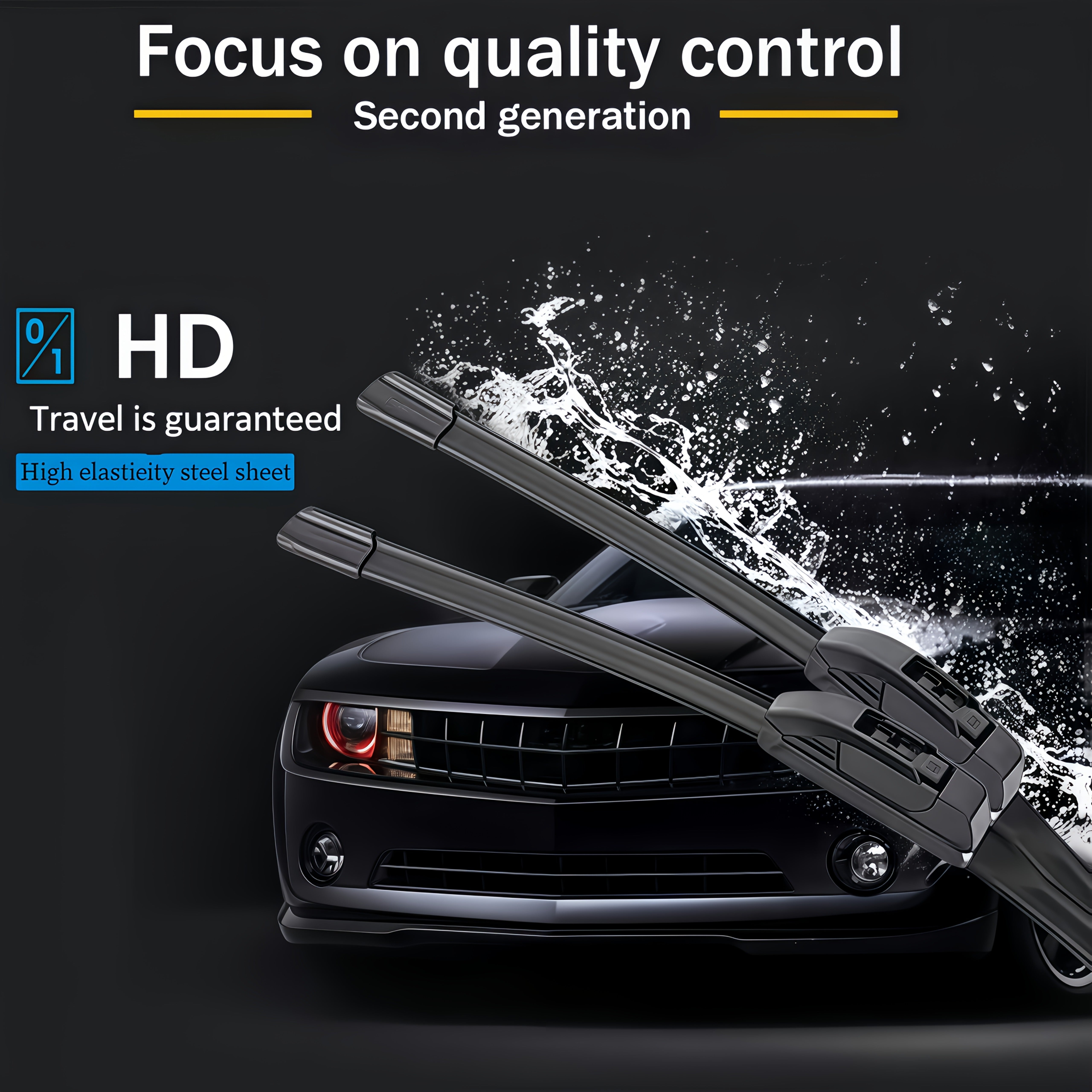 HD Wiper Blades for Cars Bardoshli Avtomobil Shisha Yopish uchun Uzun Muddatli Avtomobil Shisha O‘rnash uchun Qismlar