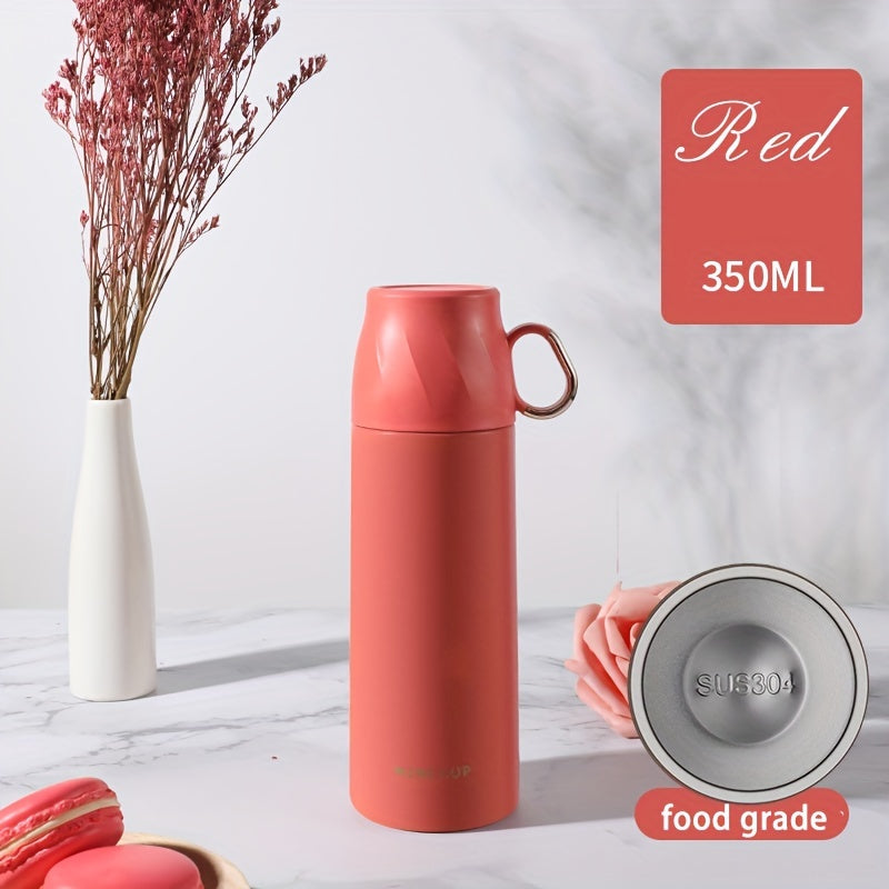 Juego de tazas térmicas de acero inoxidable con aislamiento de doble capa a prueba de fugas para viajes, oficina y escuela