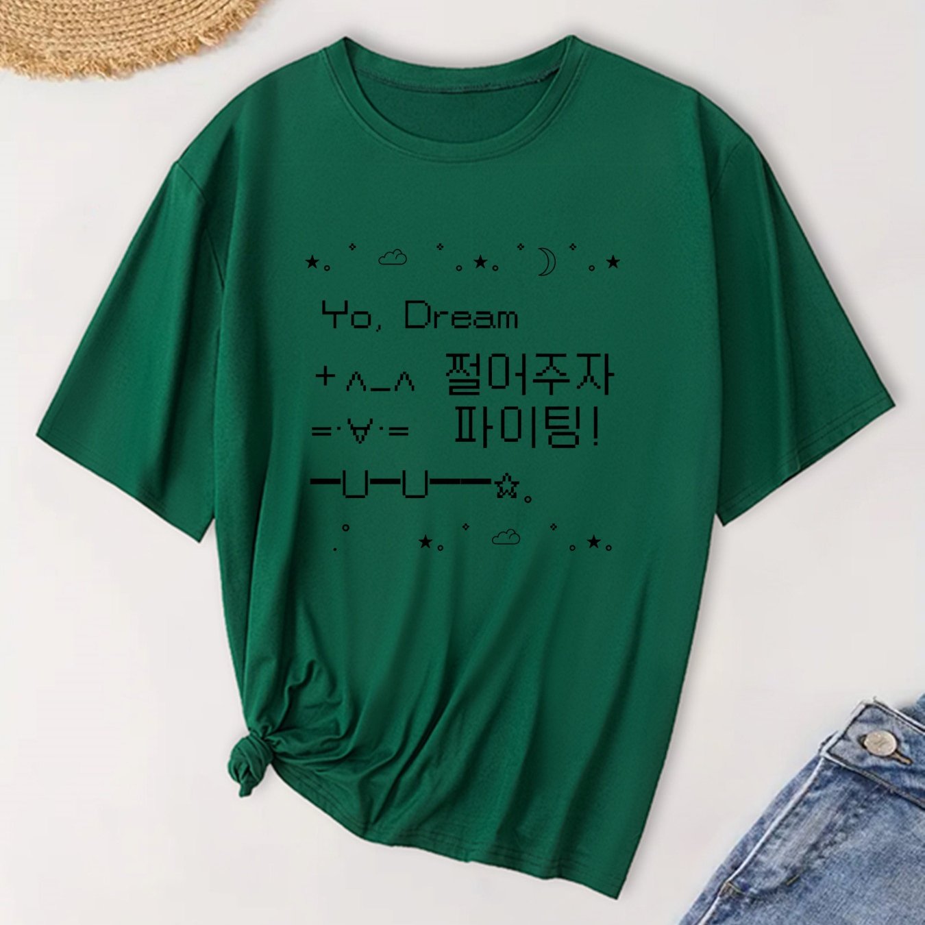 Women's Large Size T-Shirt Breathable Polyester Graphic Tee Short Sleeve