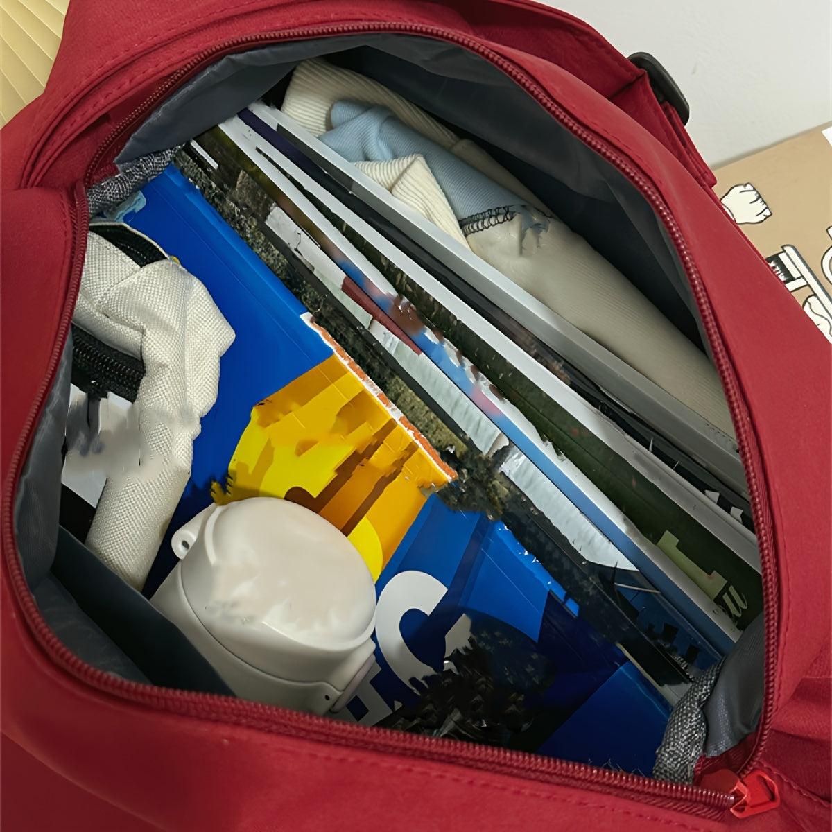 Pink Duffel Bag with Headphone Jack for Gym Travel and Short Trips Lightweight and Stylish