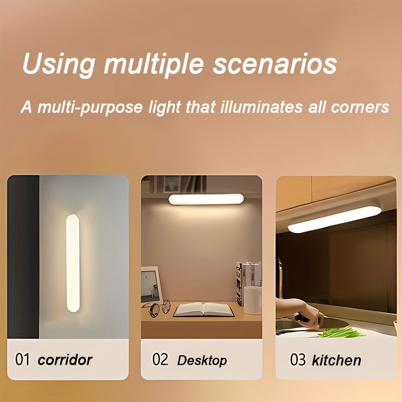 LED Vanity Mirror Lights with Touch Control, 360° Rotation, Rechargeable Battery