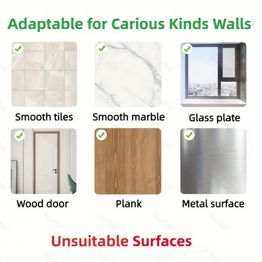 Juego de 2 ganchos modernos para paredes para organización de cocina, colgador sin taladro para ollas y sartenes