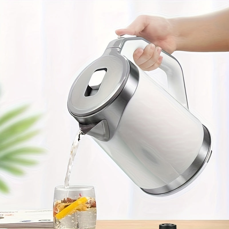 Large Capacity Stainless Steel Electric Kettle 1500W Auto Power Off Anti-Scald