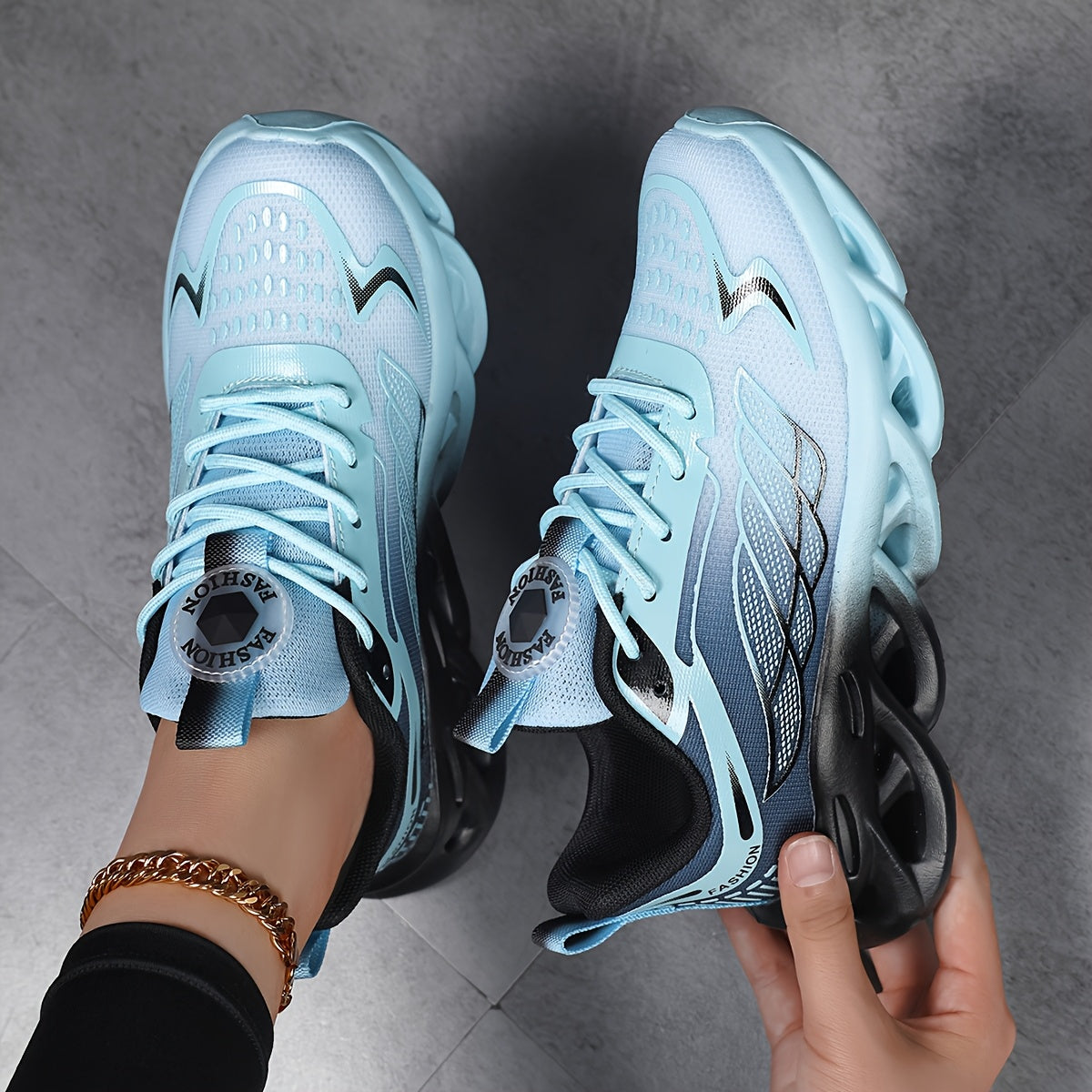 Мужские и женские спортивные беговые кроссовки дышащая сетка легкие кроссовки в черном/бирюзовом/белом