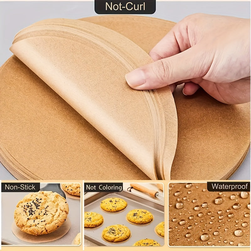 Pre-Cut Double-Sided Silicone Non-Stick Baking Paper 6/8/9 Inch Pack of 50 or 100