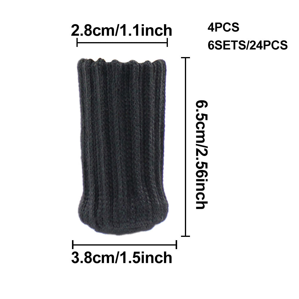 Floor Protector Chair Leg Socks with Felt Pads Set of 4 or 24