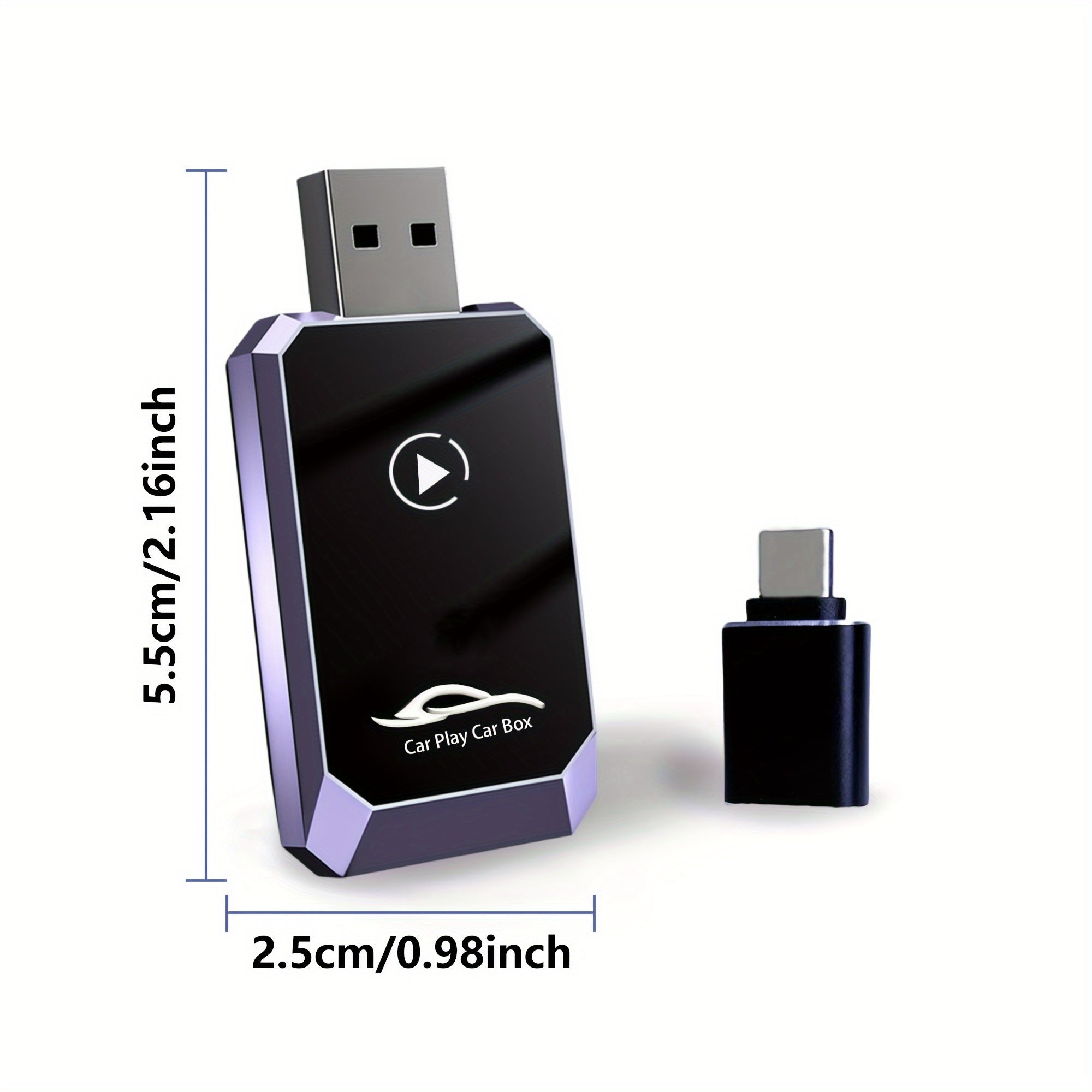 Wireless Carplay Adapter for iPhone Wireless Car Auto Voice Control Dongle