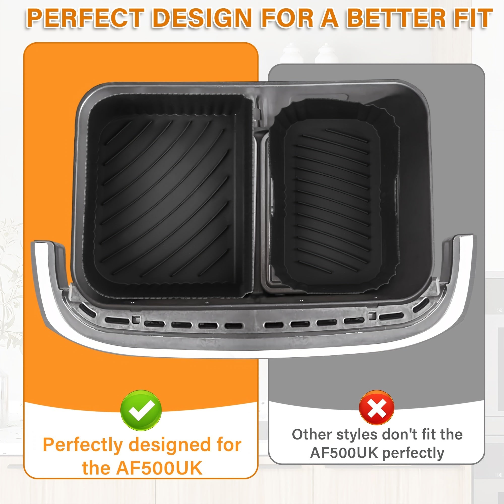 Набор силиконовых подложек для аэрогриля Ninja Flexi Drawer AF500UK 10.4L и 5.2L