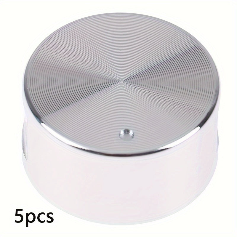 5 ta Gaz pechka knopkasi oltin rangda, xavfsizlik qulfi bilan, universal ravishda almashtiriladigan, bardoshli va kumush rangda.