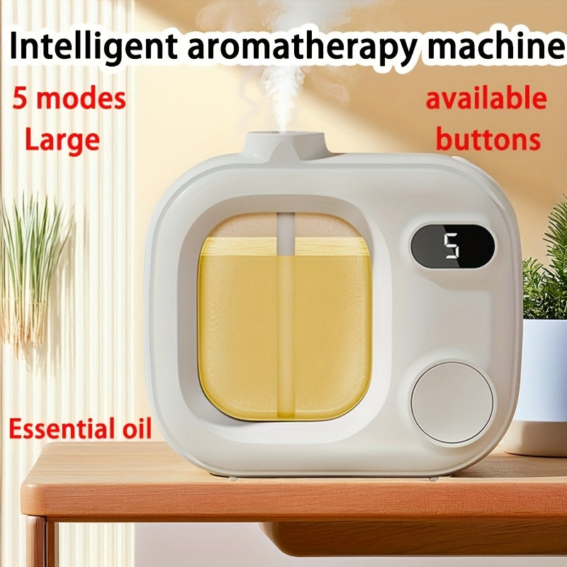 Smart Aroma Diffuser with Essential Oil, Rechargeable Battery, Dual Power, 5 Modes