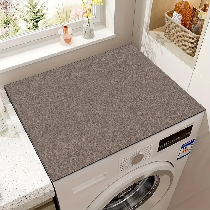 Solid Color Washer and Dryer Lid Protector Mat Non-Slip Absorbent Quick-Drying