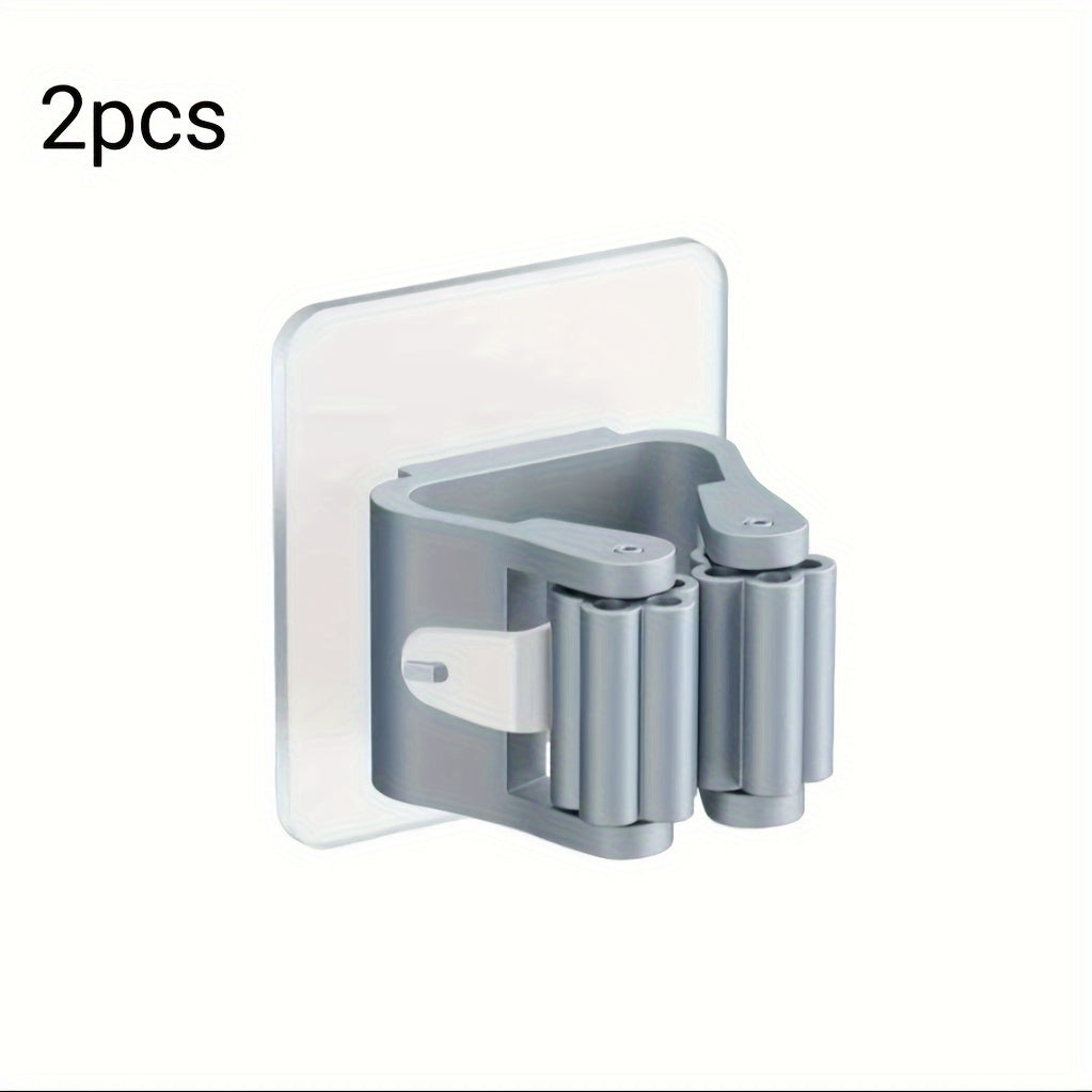 Plastic Wall Mount Organizer with Utility Hooks for Home Storage