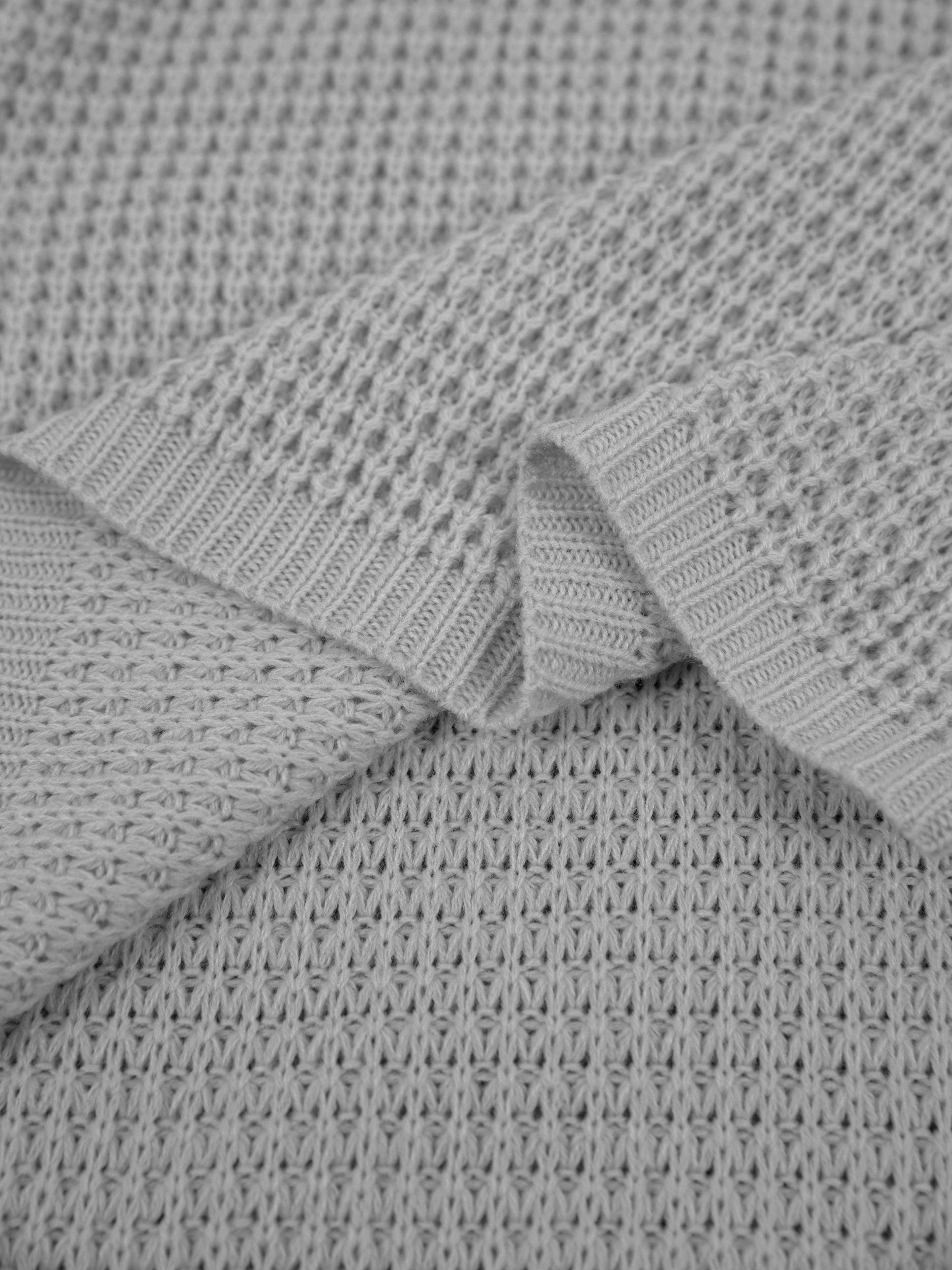 Vestido de suéter casual de talla grande con cuello en V y estampado con bolsillos