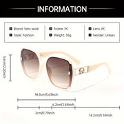 Women's Retro Rectangular Fashion Glasses with Anti-Reflective PC Lenses