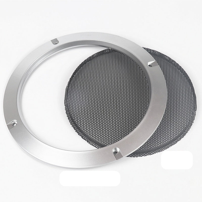 Black Mesh Speaker Grille 5.08cm to 25.4cm Durable Metal Enclosure