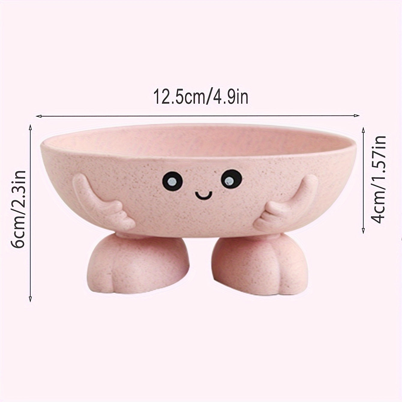 Lindo jabón de dibujos animados con soporte con drenaje para baño