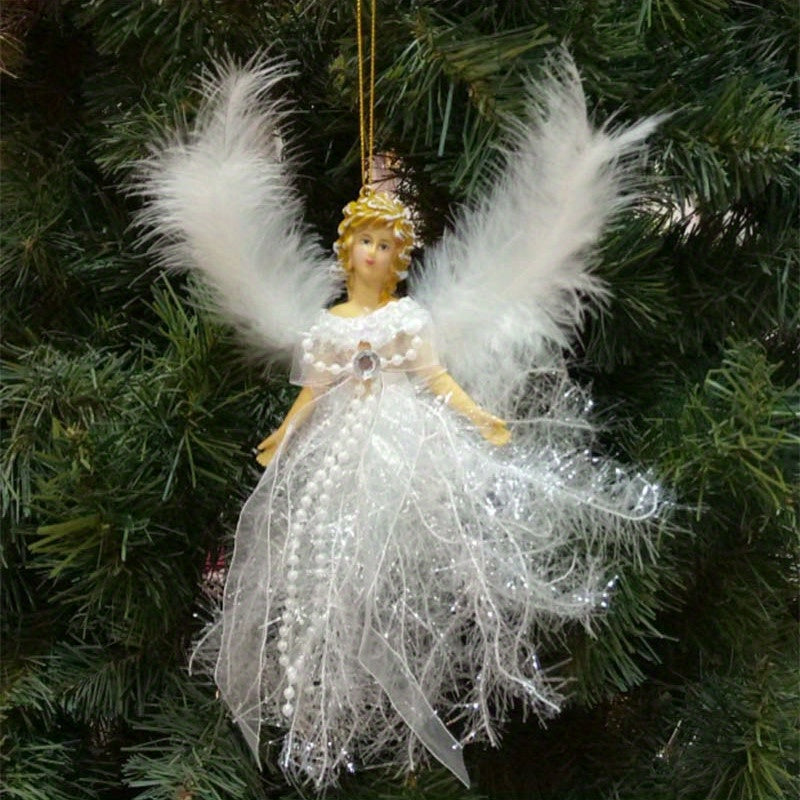 Christmas Angel Plush Ornament for Kids Tree Decoration Gift