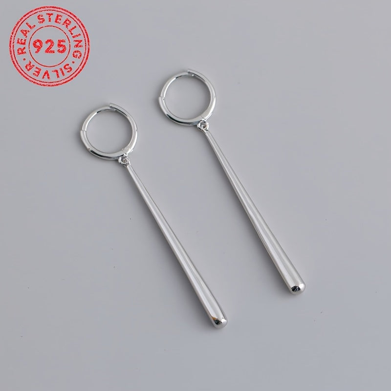 Sterling Silver Uzun Tashlash Quloqchinlar Suv Teshik Dizayni Oltin Rangli Zamonaviy Zargarlik