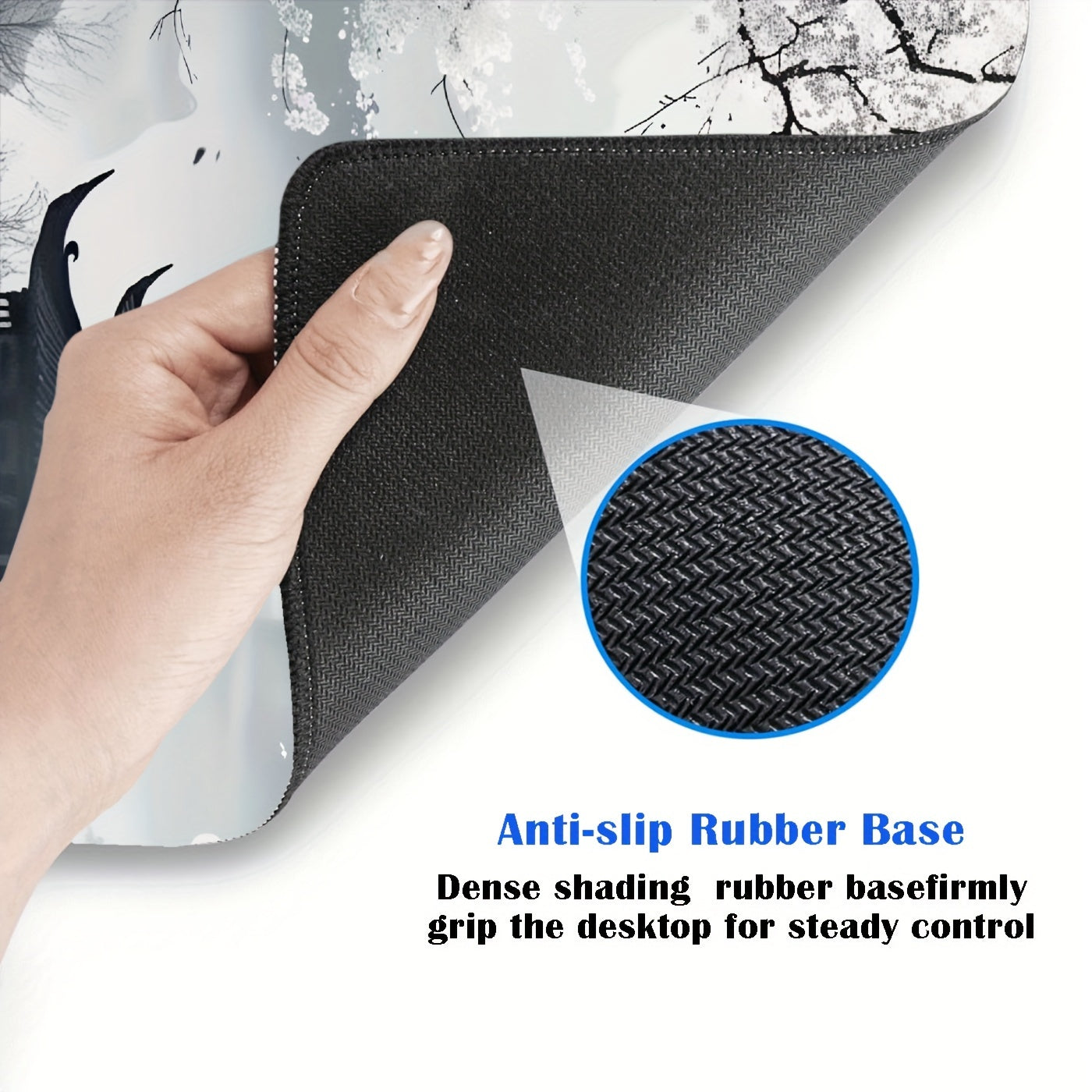 XL Ink Landshaft Sichqoncha Pad, 89.92 x 39.88sm, Qaytmas Gum asos, O'yin va Ofis ishlari uchun ideal, Maktab uchun mukammal.