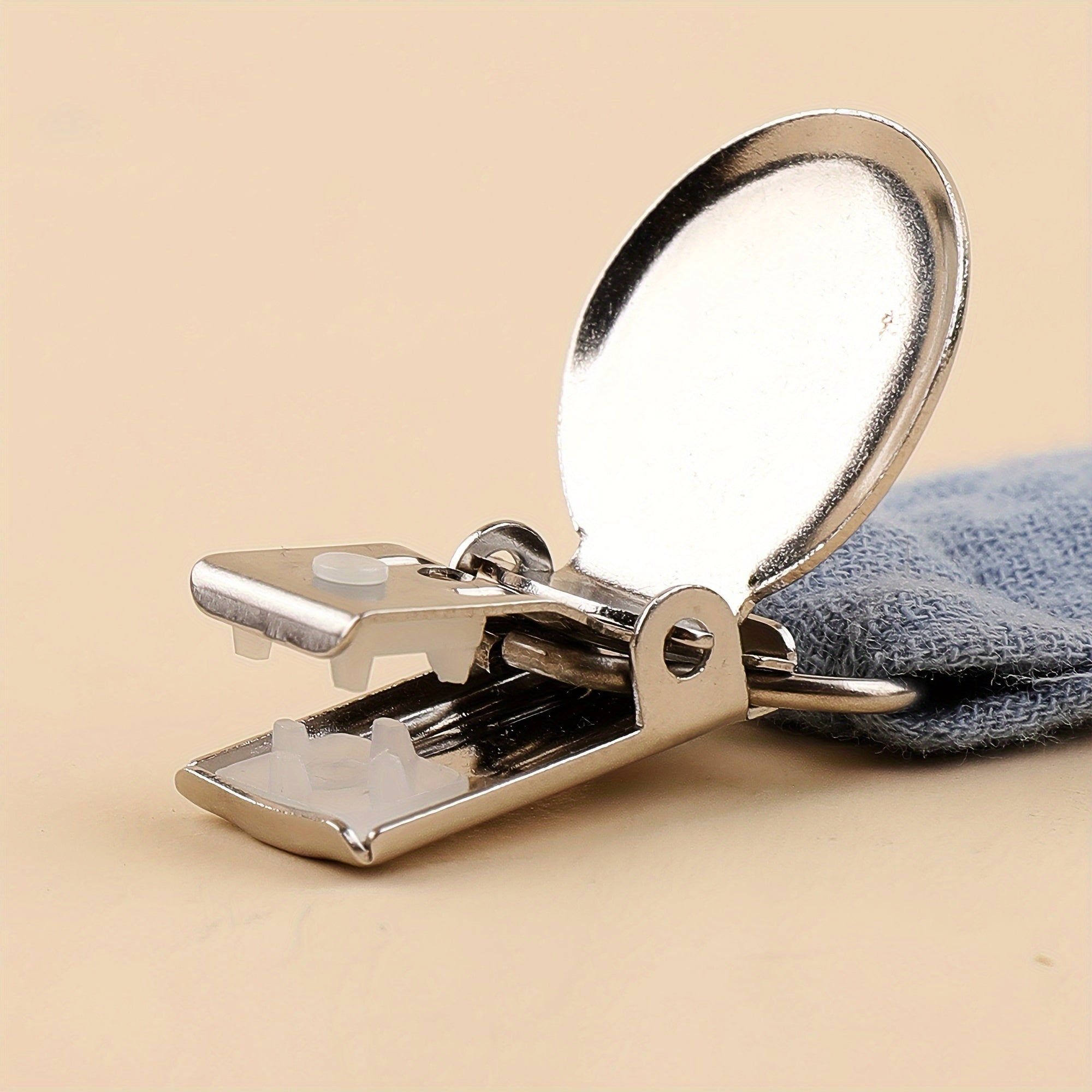 Baby Soother Chain Set of 4 for Ages 0-3 Stainless Steel Clips Various Colors