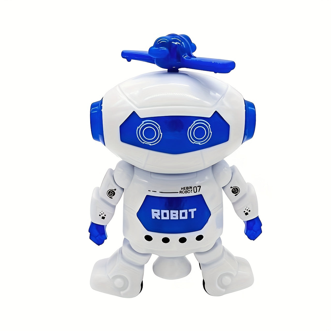 Kids Dancing Robot Toy with LED Lights Music and 360 Degree Rotation