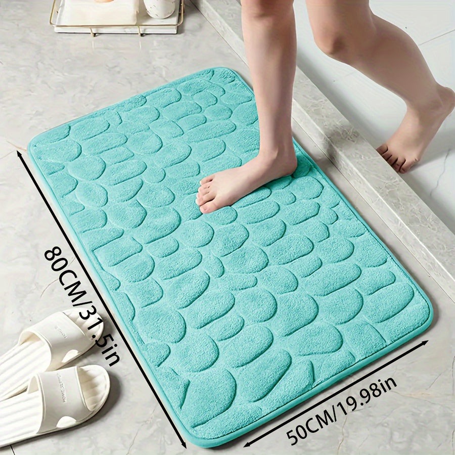 Zarif tosh naqshli poliester hammom matosi, yuqori zichlikdagi ko'pik, sirpanmaydigan to'qima dizayni. Hammom, dush, hammom bezaklari uchun juda singdiruvchi va yumshoq qulaylik.