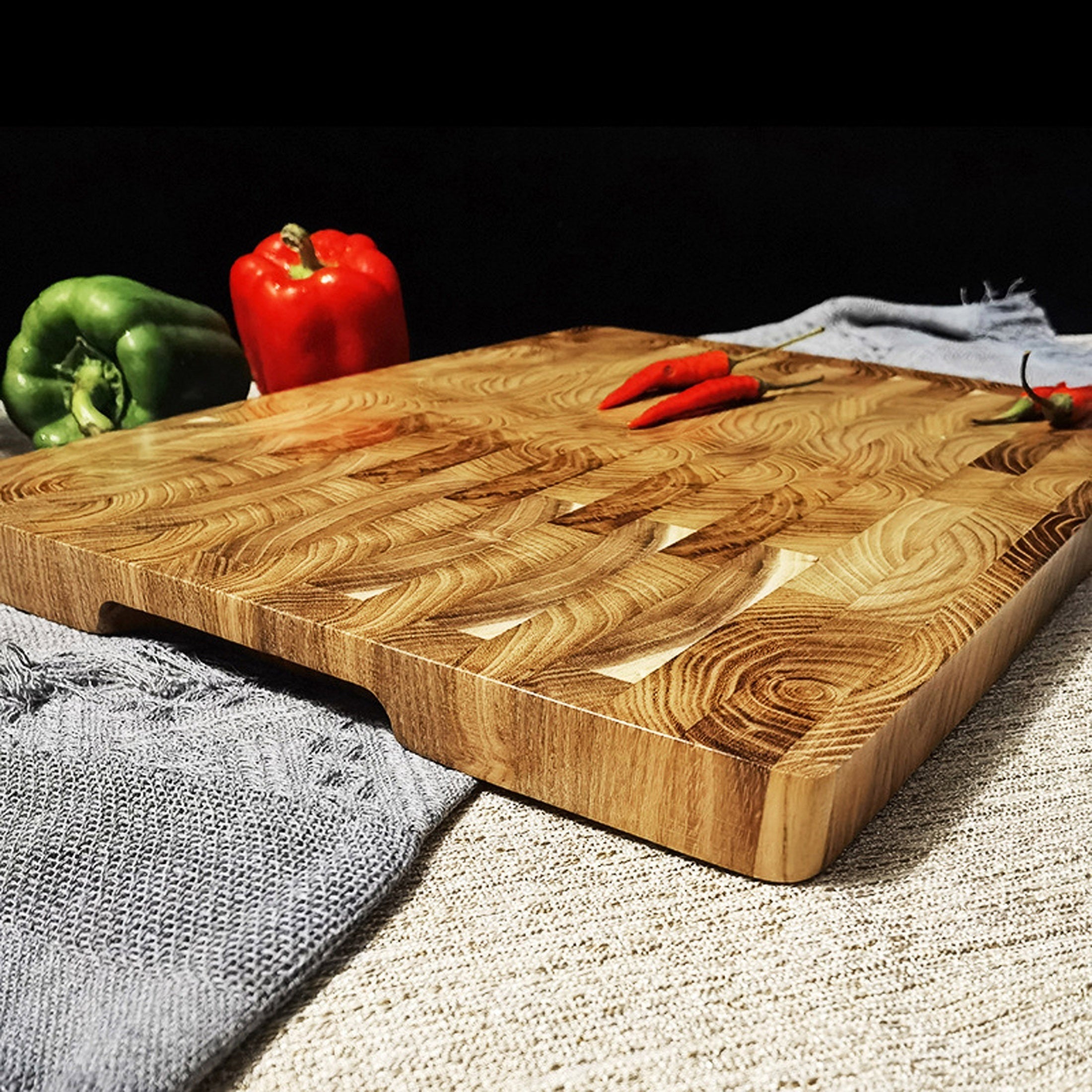 Teak Cutting Board for Kitchen, Durable Wooden Chopping Board for Cooking
