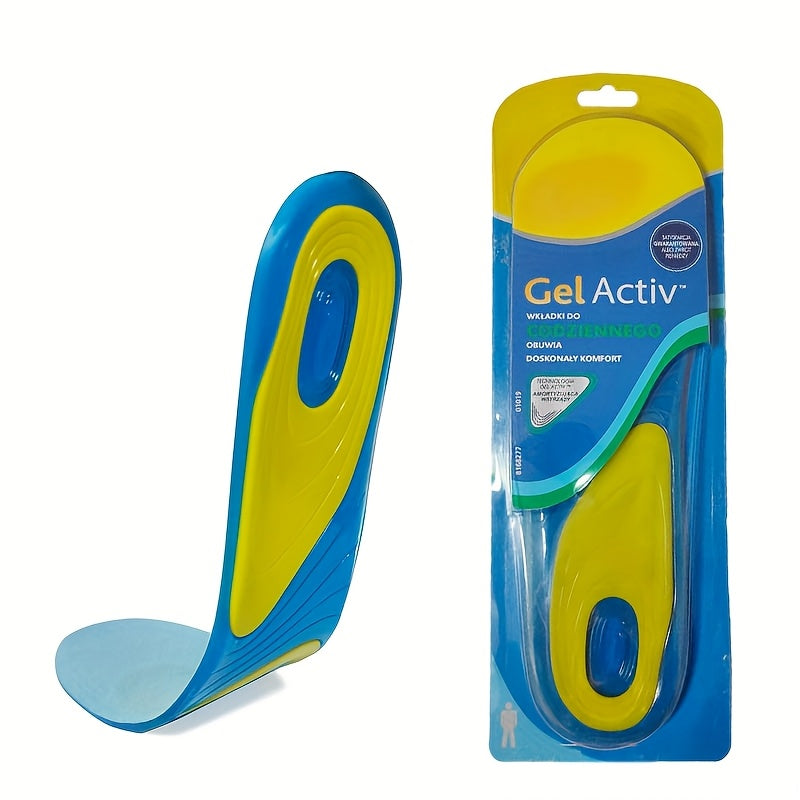 Unisex Silicone Shock Absorbing Gel Insoles 2 Pairs Cushioned Comfort