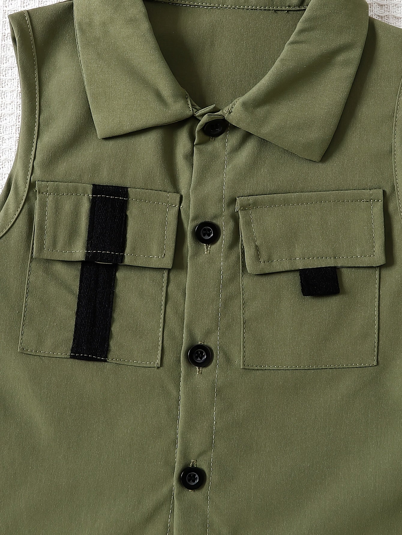 Boys Cotton Blend Casual Outfit Set Long Sleeve Shirt Vest Pants Spring Fall