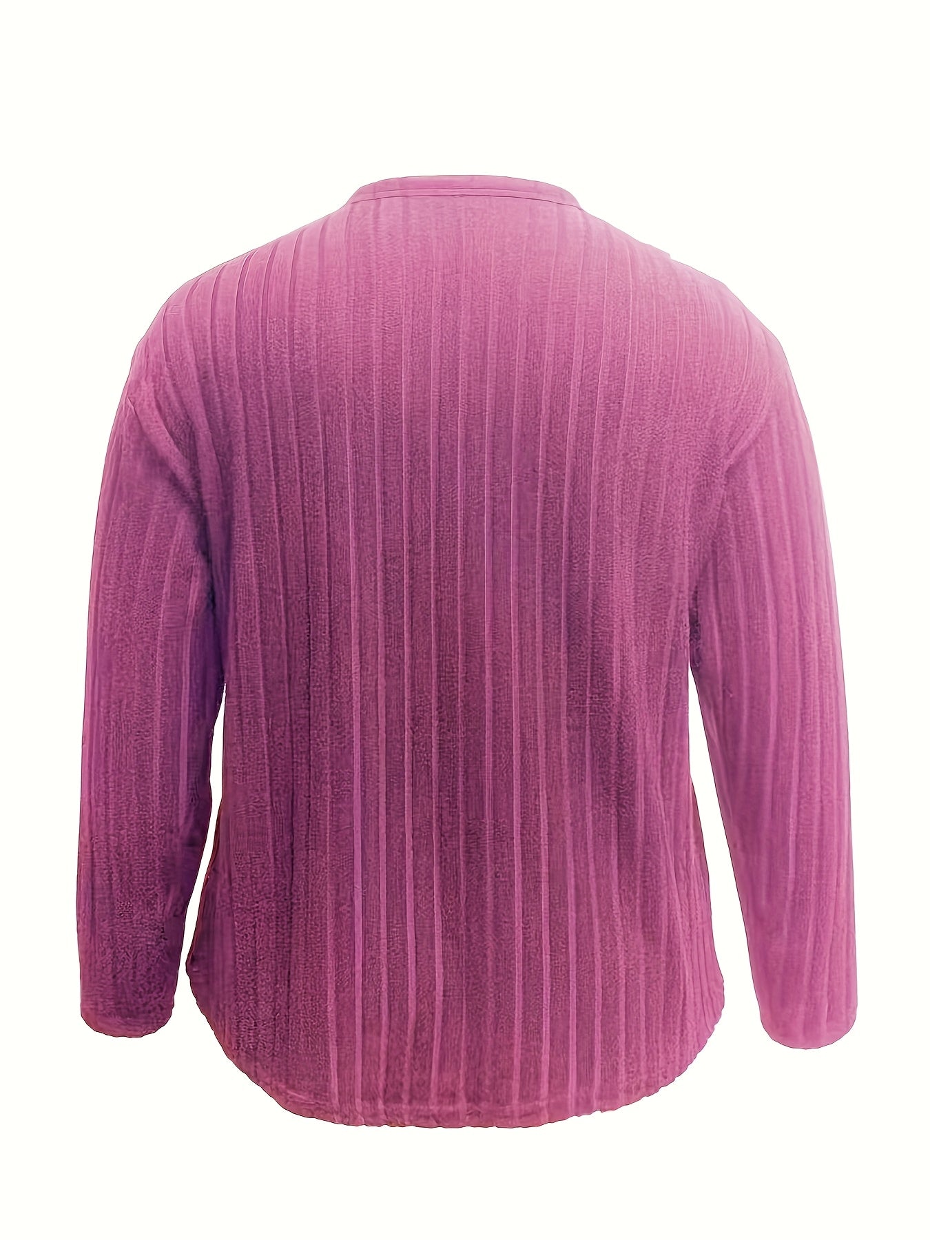 Women's Plus Size Pearl-Embellished Faux Two-Piece Long Sleeve T-Shirt Top