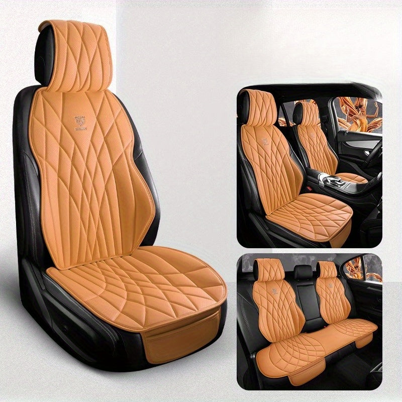 Universal fit uchun avtomobil o'rindiq yostiqchasi, barcha mavsumlar uchun, yarim paket, kulrang