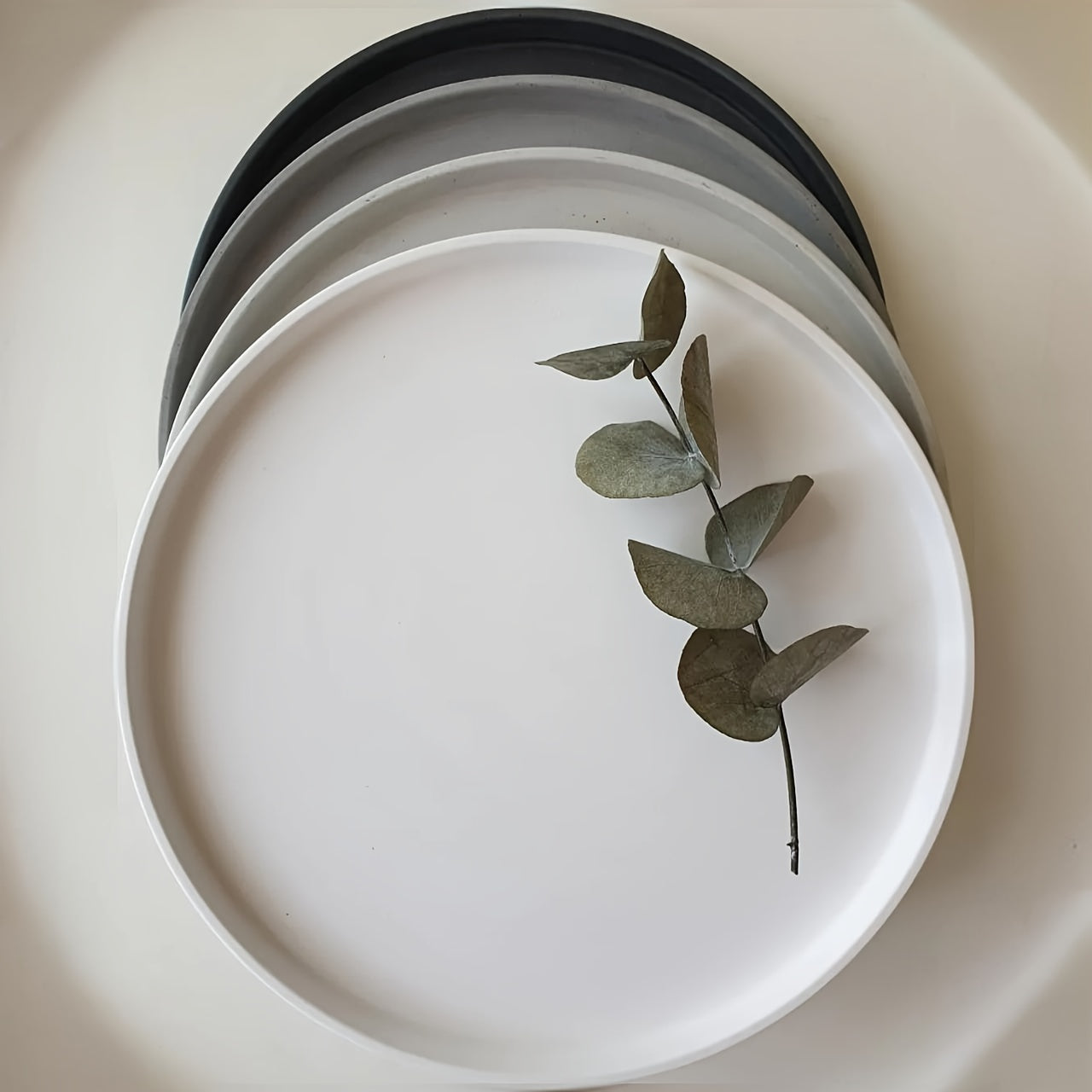 Large Round Silicone Mold for Concrete Epoxy Clay Plaster Fruit Tray Crafting